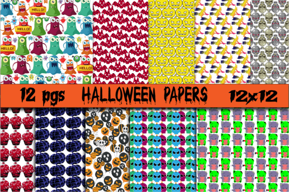 Download Halloween Digital Papers - Premium Bundle