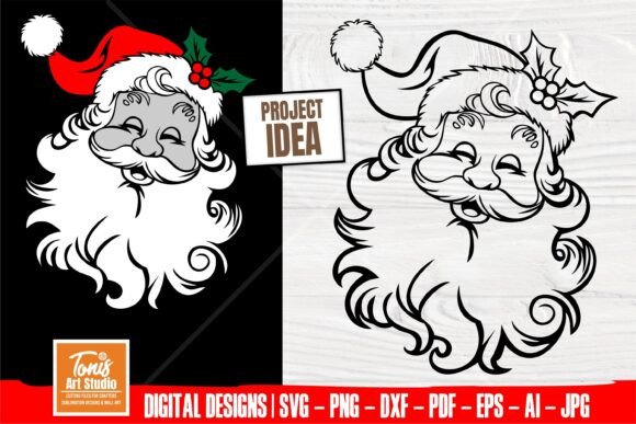 Download Santa Claus Svg, Santa Face Svg Cut File - Premium Resources