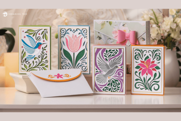 Download Fancy Flourish Cards SVG Bundle - Card Collection
