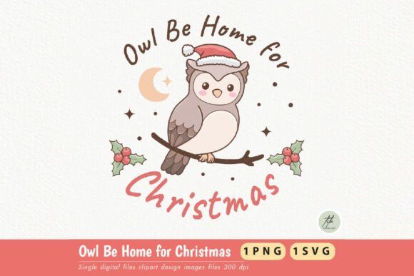Download Owl Be Home for Christmas Png - Premium Resources
