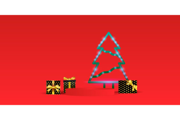 Download Podium Stage Gift Box &amp; Neon Christmas - Box Collection
