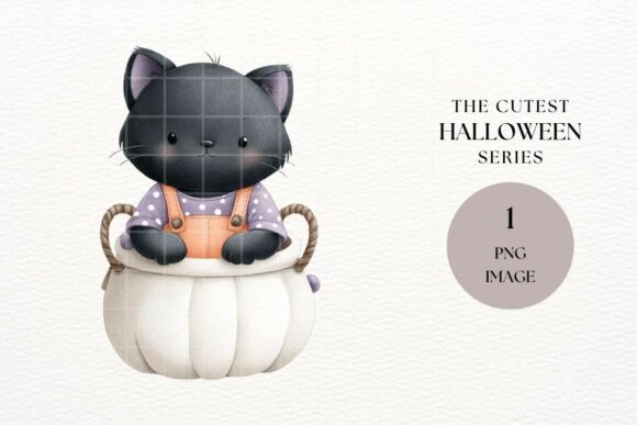Download Black Cat in Pumpkin Clipart - Cat in pumpkin clipart Collection