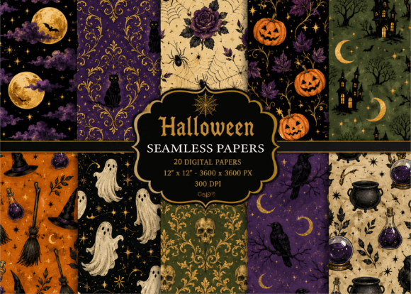 Download Halloween Digital Paper - Halloween digital Collection