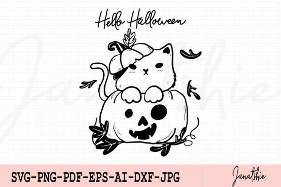 Download Cute Cat in Pumpkin Halloween&nbsp; - Premium Resources